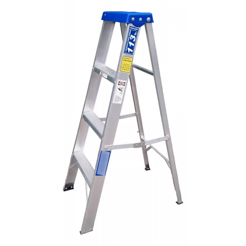 ESCALERA DE ALUMINIO TIJERA SIMPLE ACC  8 ESC ARGENSAFE TSA1-208