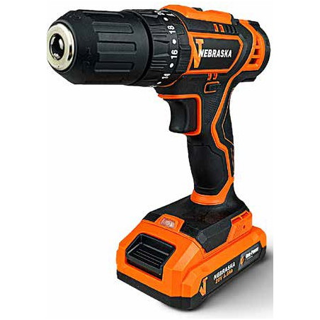 TALADRO INALAMBRICO NEBRASKA 20V PERC 40NM S/CARBO NOPTP20  (CAR+BAT)