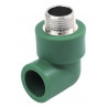 CODO 90 FUSION ROSCA METAL MACHO VERDE M 25 X 1/2"