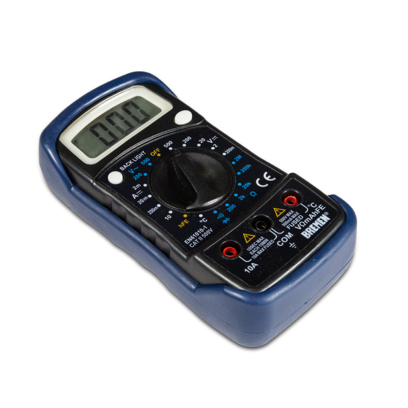 TESTER MULTIMETRO DIGITAL C/MEDID TEMP BREMEN 6692