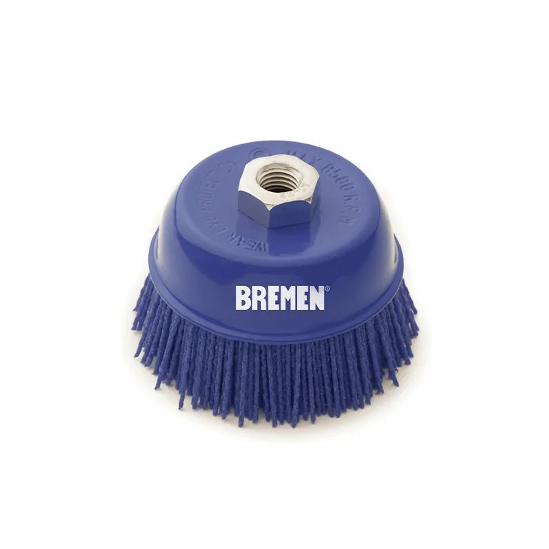 CEPILLO NYLON ABRASIVO BREMEN COPA 4" C/TCA M14 7069