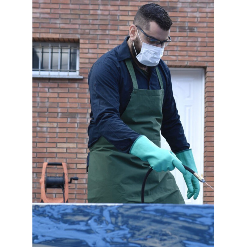 DELANTAL PVC 75 X 120 CM VERDE