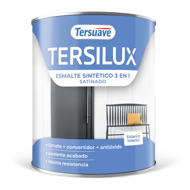 ESMALTE SINTETICO SATINADO 3 EN 1 TERSUAVE NEGRO - 1.00-LT