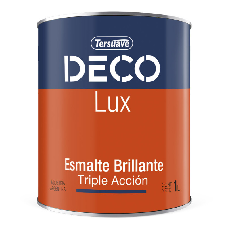 ESMALTE SINTETICO BRILLANTE 3 EN 1 DECOLUX GRIS - 1-LT