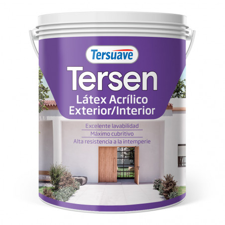 LATEX TERSEN EXTERIOR - INTERIOR TERSUAVE BLANCO - 4-LT