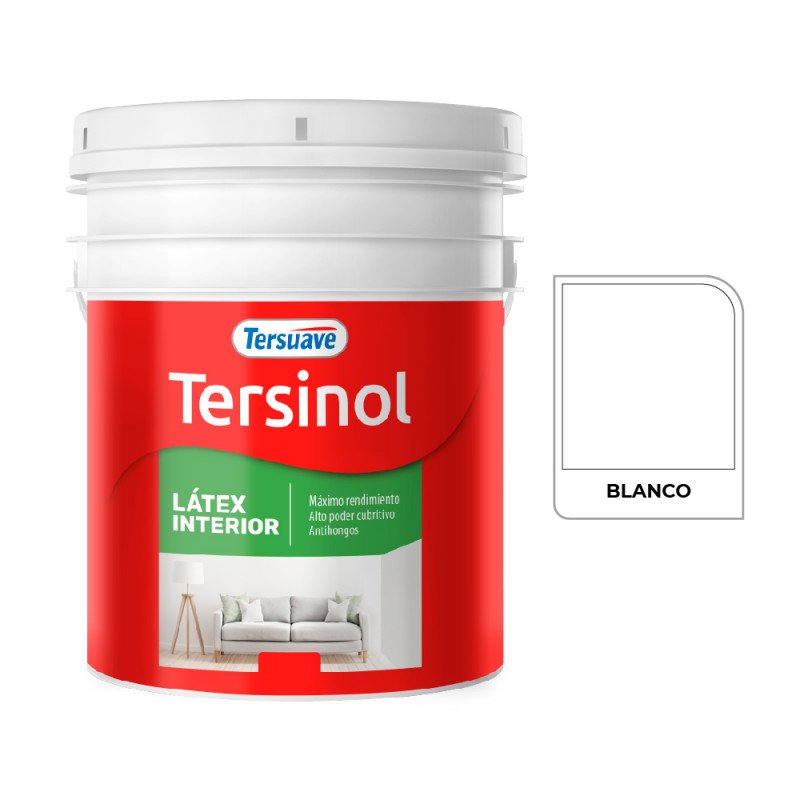 LATEX TERSINOL USO INTERIOR TERSUAVE BLANCO-10-LT