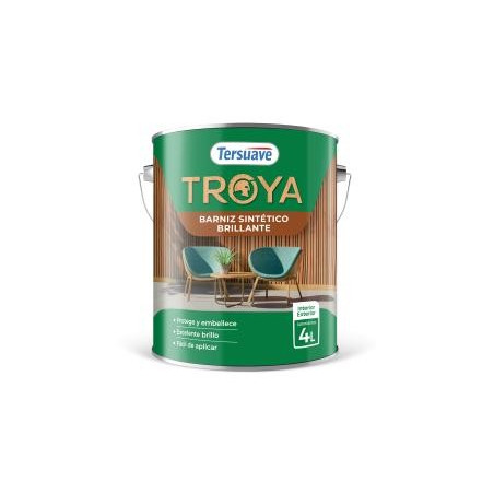 BARNIZ SINTETICO BRILLANTE TROYA TERSUAVE - 4.00-LT