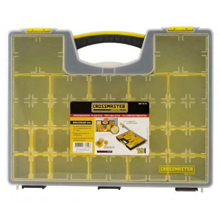 ORGANIZADOR CROSSMASTER PLASTICO 19COMP    9931074