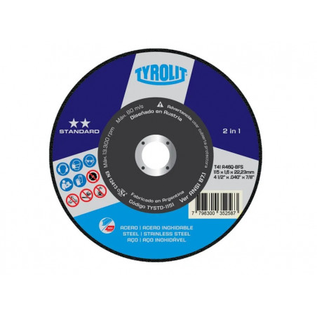 DISCO TYROLIT STANDAR AMOLAR O/A 4.5" X 4.8