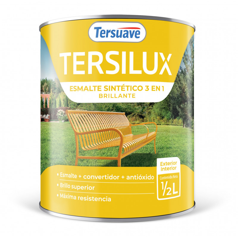 ESMALTE SINTETICO BRILLANTE 3 EN 1 TERSUAVE MARFIL SEDA - 0.50-LT