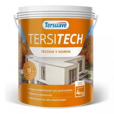 TERSITECH TECHOS Y MUROS TERSUAVE BLANCO - 4-KG