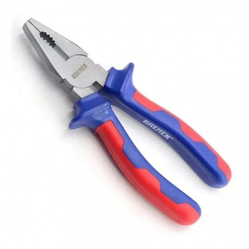 PINZA UNIVERSAL BREMEN AZUL/ROJO 8"           6347
