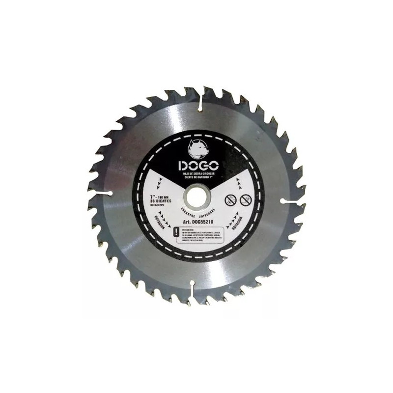 HOJA DE SIERRA CIRCULAR DOGO  7.1/4" X 40D WIDIA (180X40)