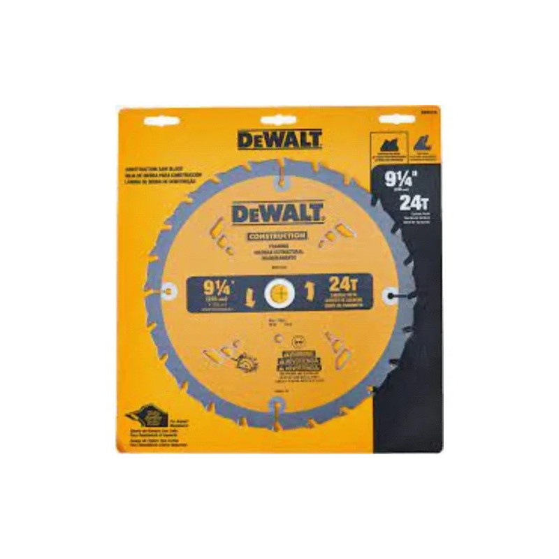 HOJA DE SIERRA CIRCULAR DEWALT 9.1/4" 24D  DW3131A