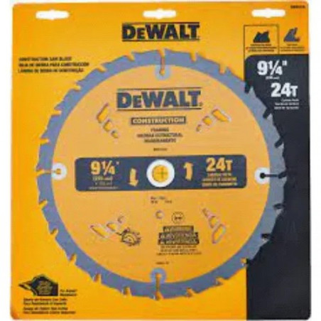 HOJA DE SIERRA CIRCULAR DEWALT 9.1/4" 24D  DW3131A