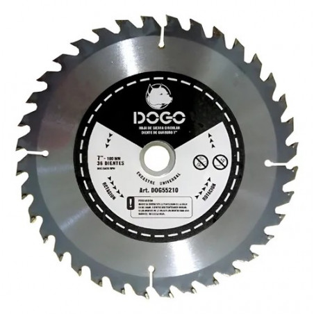 HOJA DE SIERRA CIRCULAR DOGO  7.1/4" X 24D WIDIA (180X24)