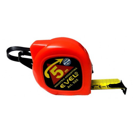 CINTA METRICA EVEL  5 MT ANCHO 22MM 525
