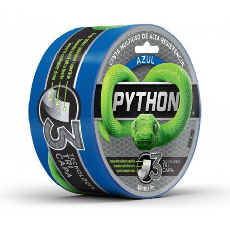 CINTA DUCT TAPE PYTHON 48MM X 9 MTS AZUL