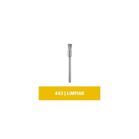 ACCESORIO MINI TORNO DREMEL DR443 CEPILLO ACERO