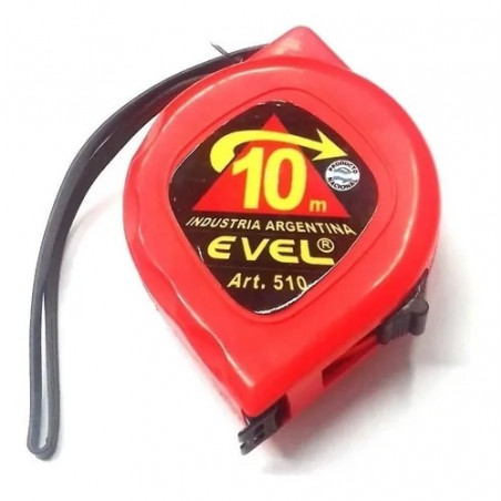 CINTA METRICA EVEL 10 MT ANCHO 25MM 510
