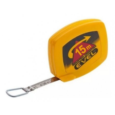 CINTA METRICA EVEL FLEJE CROMADO 15 MT 115