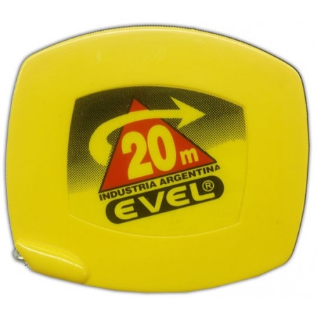 CINTA METRICA EVEL FLEJE CROMADO 20 MT 120