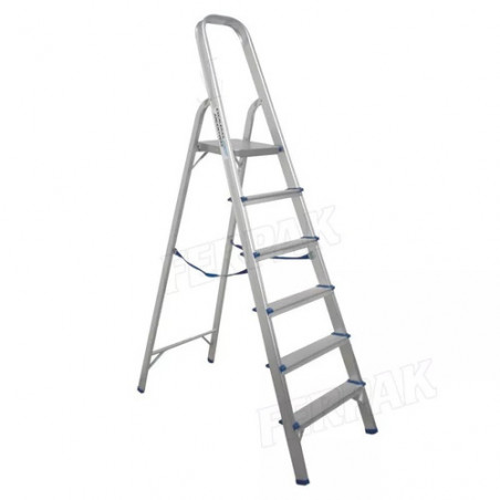 ESCALERA DE ALUMINIO TIJERA SIMPLE ACC  6 ESC NEBRASKA