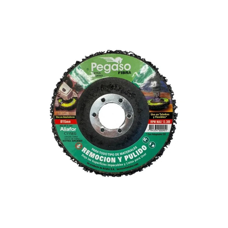 DISCO DE LIMPIEZA CHAUPINT CON BASE GRUESO DIAM. 178 MM.