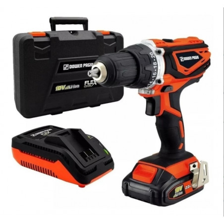 TALADRO INALAMBRICO DOWEN PAGIO 18V PERC   9993121 (CARGADO + 1 BAT)