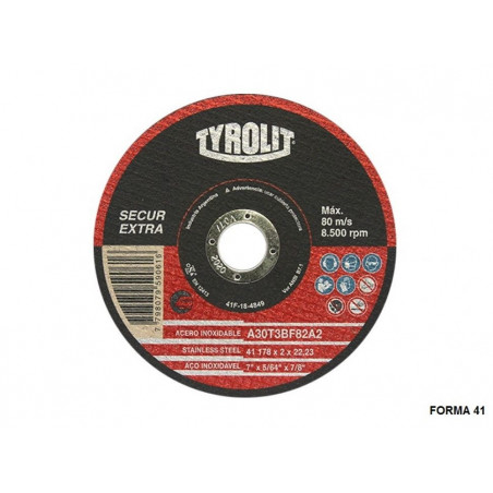 DISCO TYROLIT SECUR CORTE O/A 4.5" X 0.75