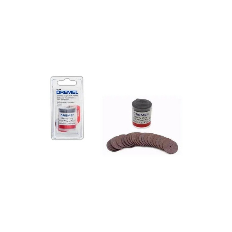 ACCESORIO MINI TORNO DREMEL DR420 DISCOS X 20U