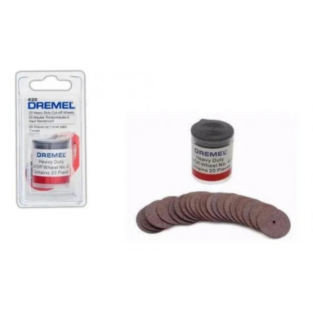 ACCESORIO MINI TORNO DREMEL DR420 DISCOS X 20U