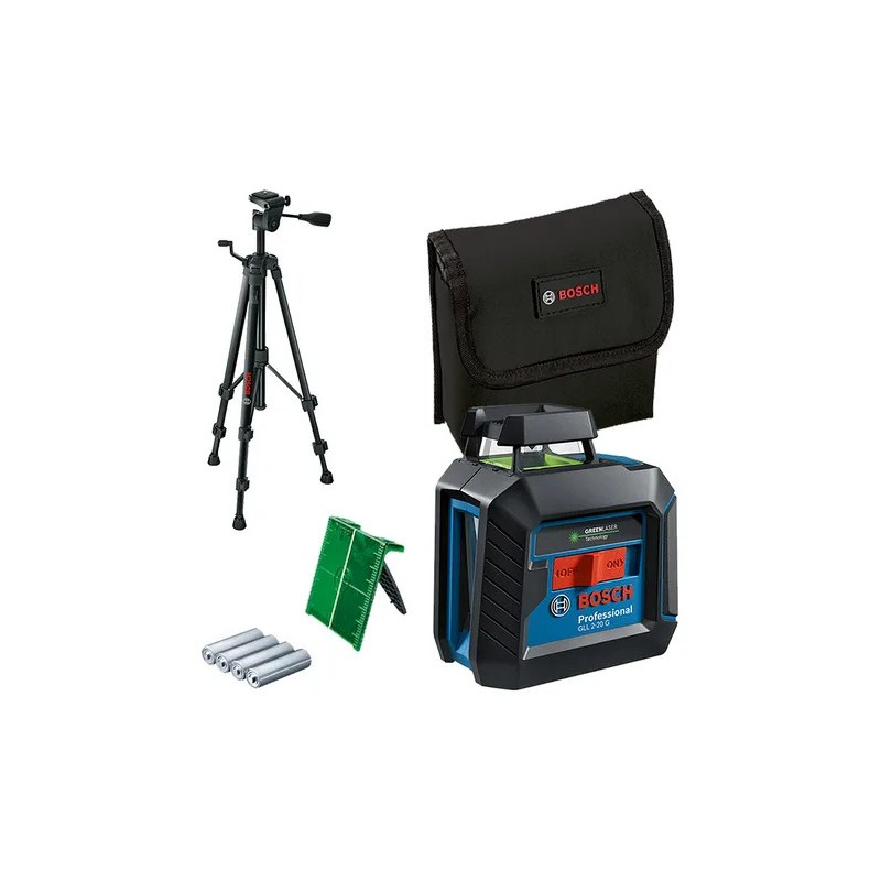 NIVEL LASER BOSCH GLL 2-20 G (VERDE) + TRIPODE BT150