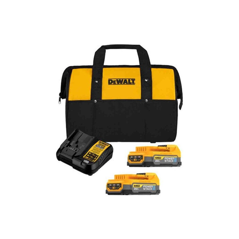 KIT 2  BATERIA DEWALT ION LITIO 20V - 1.7AH + CARG + BOLSO DCBP034E2