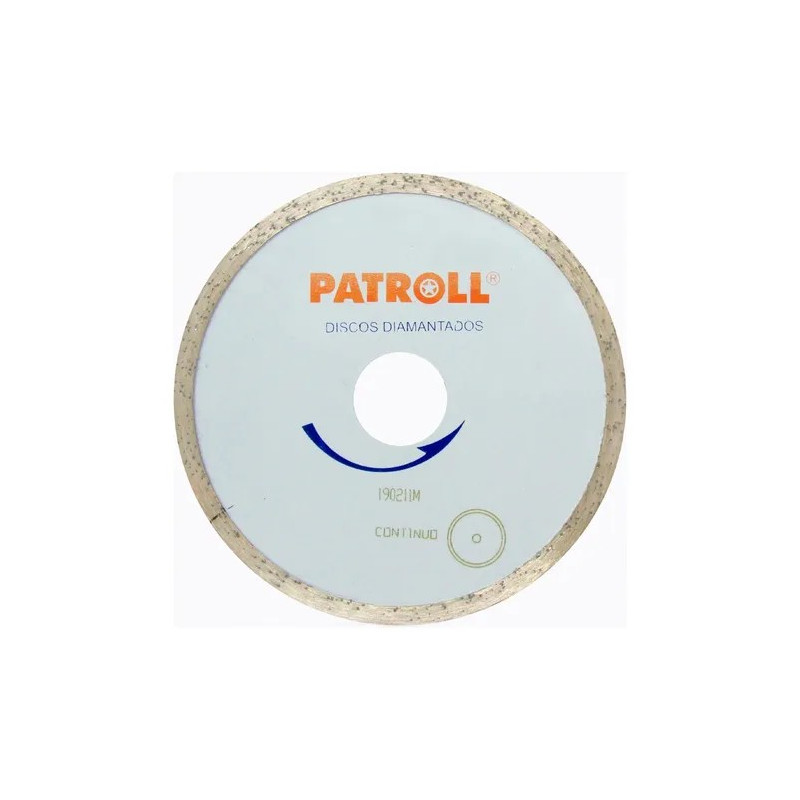 DISCO DIAMANTADO PATROLL GRIS CONTINUO 7"