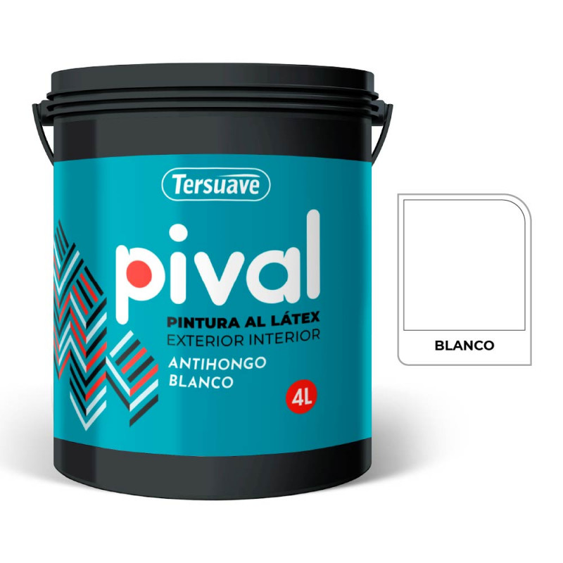 LATEX PIVAL EXTERIOR-INTERIOR BLANCO - 4-LT