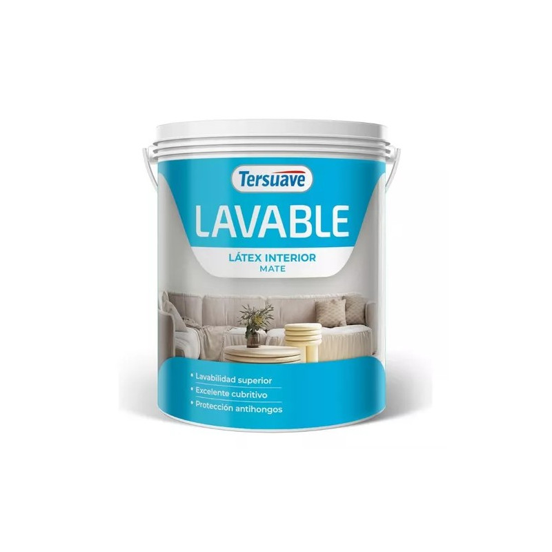 LATEX LAVABLE INTERIOR TERSUAVE BLANCO     - 4.00-