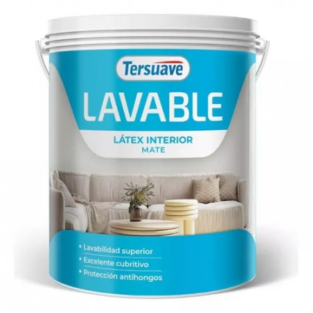 LATEX LAVABLE INTERIOR TERSUAVE BLANCO     - 4.00-