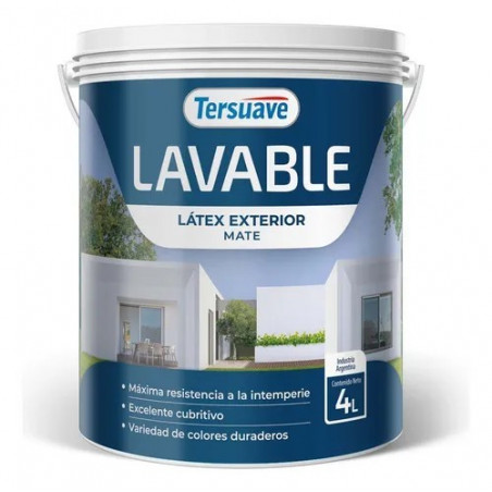 LATEX LAVABLE EXTERIOR TERSUAVE AMARILLO    - 4-LT