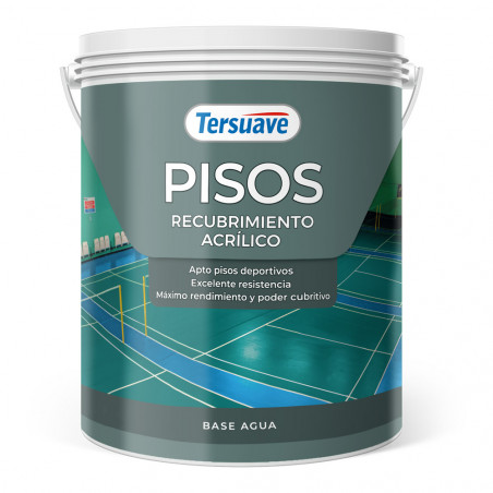 PINTURA PISOS DEPORTIVOS TERSPORT TERSUAVE GRIS PLOMO- 4-LT