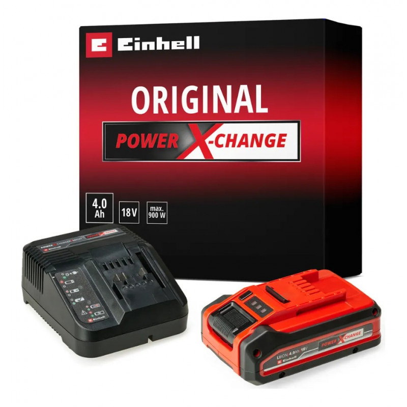 KIT EINHELL CARGADOR RAP + BATERIA 18V - 4.0AH PLUS PXC