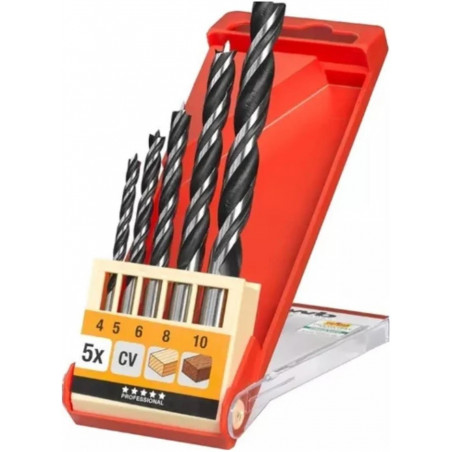 JUEGO MECHAS PARA MADERA KWB  5 PZS 4 A 10MM  49514000