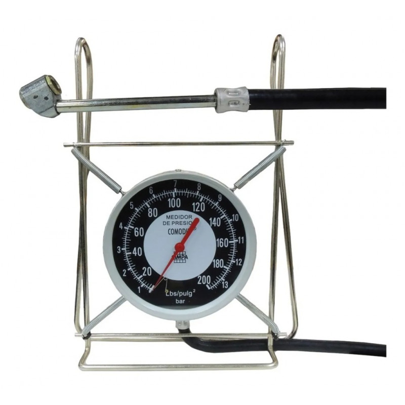 MEDIDOR DE PRESION CIMPA 200 LBS COMODIN RACORD DUAL