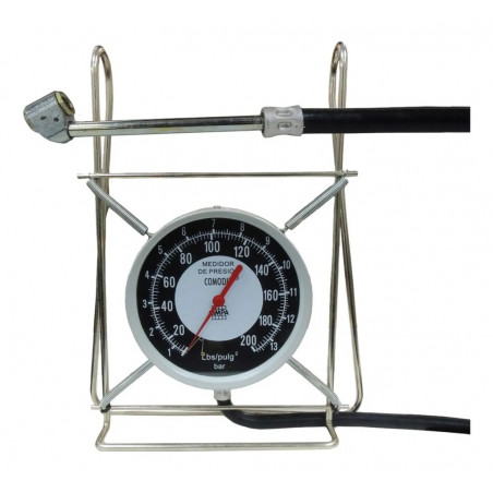 MEDIDOR DE PRESION CIMPA 200 LBS COMODIN RACORD DUAL