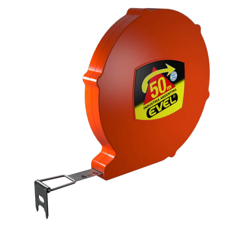 CINTA METRICA EVEL FLEJE CROMADO 50 MT 150