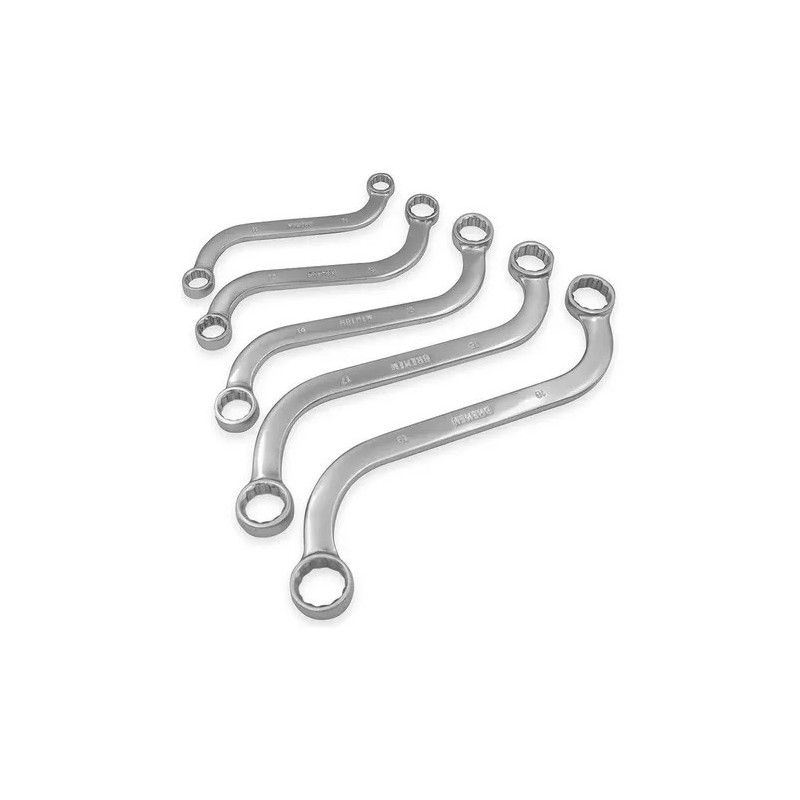 LLAVE ESTRIADA BREMEN JUEGO X 5PZS CURVAS 7779