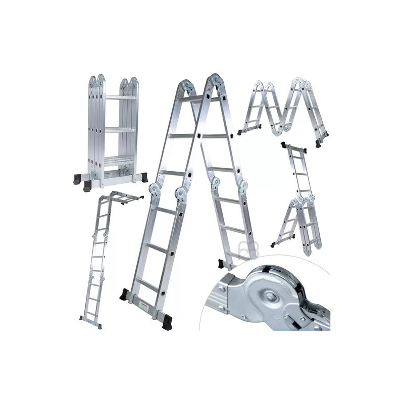 ESCALERA DE ALUMINIO MULTIFUNCION 16 ESCALONES