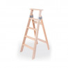 ESCALERA DE MADERA FAMILIAR SIMPLE  5 ESCALONES SANTA RITA