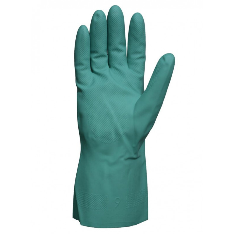 GUANTES NITRILO VERDE LIVIANO FLOCADO T10 DPS41485 -1-PAR