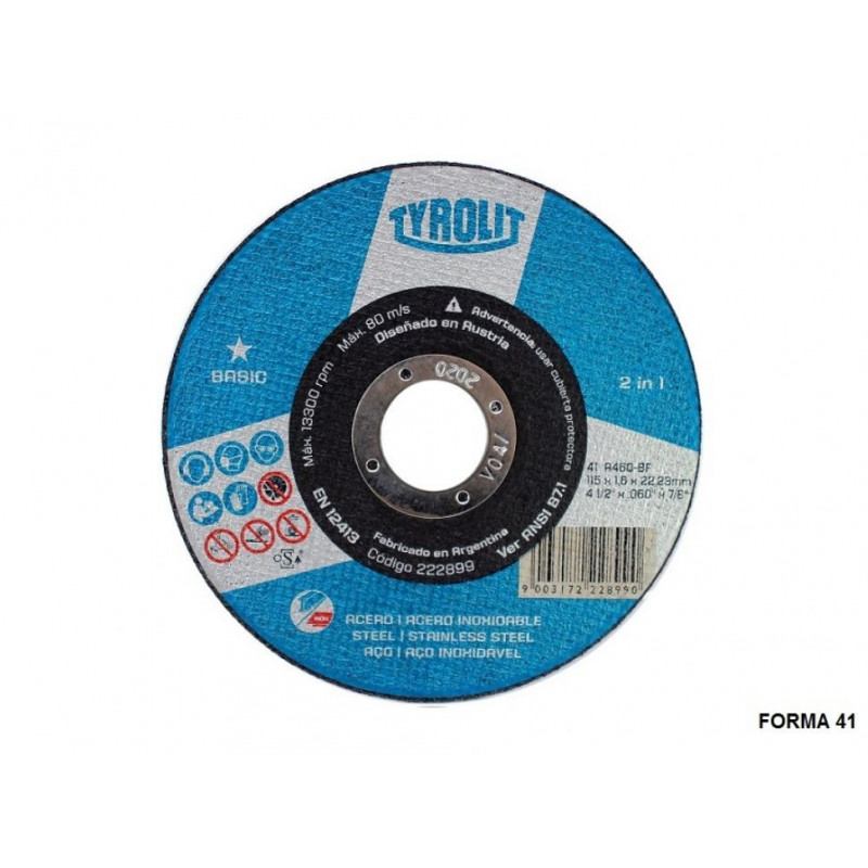 DISCO TYROLIT BASIC 4.5" X 1.60
